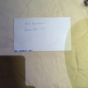 Charlie Gehringer "The Mechanical Man" Autograph on 3x5 Index Card‎ MLB HOF 1949